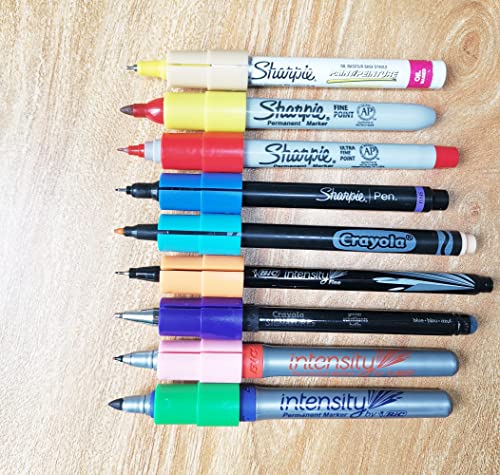 SPPQ 9 Packs Pen Adapter Set Compatible With Cricut(Explore Air, Explore Air 2,Explore Air 3, and MakerMaker 3), Pen Adapter Compatible with Sharpie SPPQ