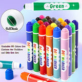 Washable Dot Markers for Kids Toddlers & Preschoolers, 24 Colors Bingo Paint Daubers Marker Kit with Free Activity Book Nicecho