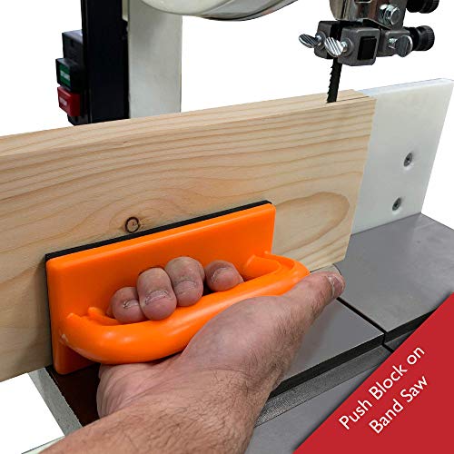 4 Piece Woodworking Safety Kit with Feather Board Magnetic Handle Push Stick Straight Handle Push Block and Angled Handle Push Block Ideal for Table Fulton