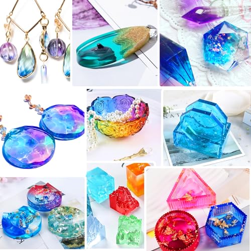 Epoxy Resin Pigment - 30 Colors Concentrated Liquid Epoxy Resin Dye, Transparent Resin Colorant for Resin Coloring, DIY Resin Jewelry Making, Resin Vividye