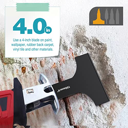 Halaron Reciprocating Saw Saber Blade,Heavy Duty Carbon Steel Scraping Tool Attachment Blades for Reciprocating Saws- Multifunctional Carbon Steel HALARON