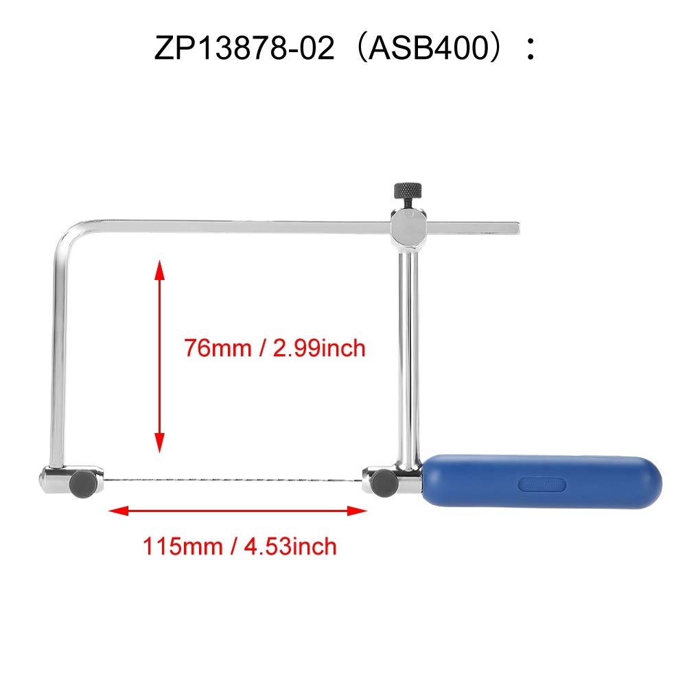 Coping Saw, Adjustable Scroll Saw, High Carbon Steel Handsaws Jewelers Saw, Saw Frame with Blades for Woodworking Jewelry Plastic Metal Wood Cutting - WoodArtSupply