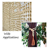120pcs/Set Natural Wooden Beads Oval & Round Wood Beads Large Hole Beads Unfinished Round Wooden Loose Beads for Crafts DIY Jewelry Making, Home EEE ELECRELIVE