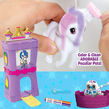 Crayola Scribble Scrubbie Peculiar Pets, Palace Playset with Yeti & Unicorn Toys, Kids Gifts for Girls & Boys, Ages 3, 4, 5, 6 - WoodArtSupply