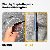 Fishing Rod Repair Kit Complete,All-in-one Supplies with Glue for Broken Fishing Pole and Tip Repair with Carbon Fiber Sticks, Rod Tips, Rod Building OJYDOIIIY