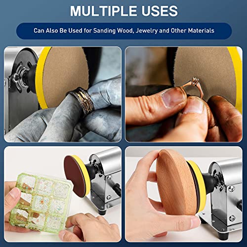 Winartton Electric Resin Polishing Machine, Resin Sanding and Polishing Kit Sander, 90W 7-Speed 24V, Including 26 PCS Sandpaper Resin Grinding Winartton