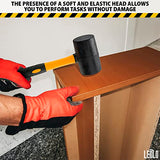 Rubber Mallet Hammer Wood Tools Woodworking - 24 Oz Camping Hammer Handle Soft Blow Mallet Hammer Rubber - Small Hammers For Crafts Tent Stake Hammer LEGLO