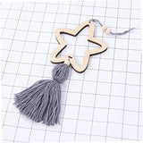 PartyKindom 2pcs Unfinished Wood Stars Baby Room Hanging Ornament Star Ornament Nursery Star Decor Ceiling Decor PartyKindom