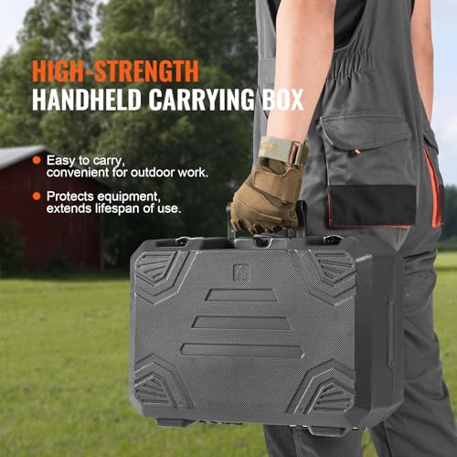 VEVOR Cordless Electric Hand Planer, 3-1/4" Width, 16000 RPM Handheld Wood Planer with Battery 5/64" Adjustable Depth HSS Blades Dual Side Dust VEVOR