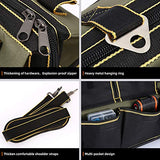 FASTECH 22-inch Wide Mouth Tool Bag with Water Proof Molded Base，Wide Mouth Tool Tote Bag,Waterproof Tool Organizer Bag for Men with Adjustable FASTECH