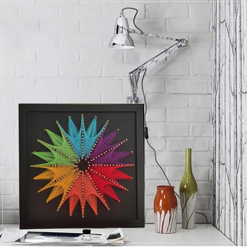 EYANKUNG String Art DIY Crafts Kits Supplies for Adults Beginner Unique Women Gift (Sunflower 12inch*12inch) EYANKUNG