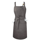 Sturdy Thick Professional Artist Apron, Cross Back + Fasten/Quick Release Buckle + 6 Pockets with 1 Zipper Pocket + 2 Towel Loops For Artist Kitchen, Aiden Brothers