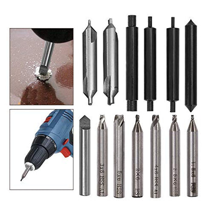 13pcs/Set Drill Bits Key Cutting Machine Cutter Vertical Machine Cutting Parts - WoodArtSupply