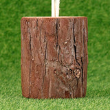 EXCEART Tree Stump Round Wood Stump Flower Bark Holder Flower Arrangement Stand Place Card Wooden Holder Plant Rack Stand for Garden Household Living EXCEART