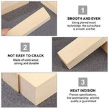 MILISTEN 10pcs Basswood for Carving Basswood Blocks Wood Blocks for Crafts Unfinished Craft Wood Unfinished Wood Blocks Wood Carving Blocks Kit DIY Milisten