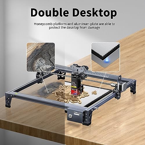 Creality Honeycomb Working Table Set 320x320mm Steel Honeycomb Laser Bed for Laser Cutter Engraver with Steel Sheet and 12 PCS Laser Engraver Raiser - WoodArtSupply