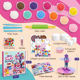 Drama Planet Craft Kits for Kids, Make Your Own Mini Desserts with Air Dry Clay, Create & Display Clay Creations, Art Activities, Great Gifts for Drama Planet