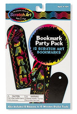 Melissa & Doug Scratch Art Bookmark Party Pack Activity Kit - 12 Bookmarks Melissa & Doug
