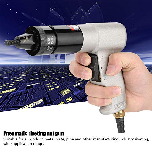 Pneumatic Riveting Gun Pull Nut Automatic Air Riveter Nut Gun Tool Akozon