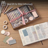 Mr. Pen- Bible Journaling Set (Selah Collection), Highlighters and Pens No Bleed, Scripture Markers, Washi Tape, Bible Tabs, Christmas Gift Mr. Pen