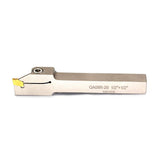 OSCARBIDE 1/2" Shank Nickel Plated Indexable Lathe Grooving Parting Holder Heavy Duty with 10 Pieces GTN-2(QC1402) Carbide Inserts QA08R-20 Right OSCARBIDE