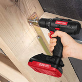 Eastvolt 20V Max Cordless Power Drill Driver Kit & Home Tool Kit, Max 310in.lbs. 18+1 PoisitionTorque Drill For Metal, Wood, Plastics, 168 Pieces Eastvolt