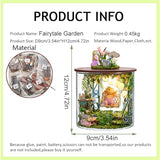 DIY Miniature and Furniture Dollhouse Kit,Mini 3D Wooden Doll House Craft Model with Dust Proof Cover and LED,Creative Room Idea Best Gift for Friend Montidey