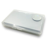 ebamaz Metal Business Cards Anodized Aluminum Plaque Plate 86X54X0.8mm (Silver,Blank,10PCS) ebamaz