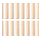 TOYANDONA 100pcs Wooden Dowel Rods, 4 x 1/5 Inch Unfinished Natural Wood Dowel Sticks for Crafts and DIY TOYANDONA