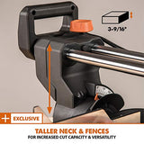 Evolution Power Tools R255SMS+ PLUS 10-Inch Sliding Miter Saw Plus Multi-Material Multi-Purpose Cutting Cuts Metal, Plastic, Wood & More 0˚ - 45˚ Evolution