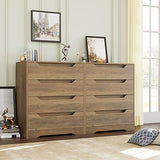 HOSTACK Modern 4 Drawer Dresser, Chest of Drawers with Storage, Wood Storage Chest Organizers with Cut-Out Handles, Accent Storage Cabinet for Living HOSTACK