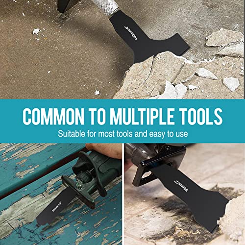 Halaron Reciprocating Saw Saber Blade,Heavy Duty Carbon Steel Scraping Tool Attachment Blades for Reciprocating Saws- Multifunctional Carbon Steel HALARON