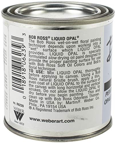 Bob Ross R6239 Ross Liquid Opal 8OZ Oil Paint, 236-Ml, Multicolor - WoodArtSupply