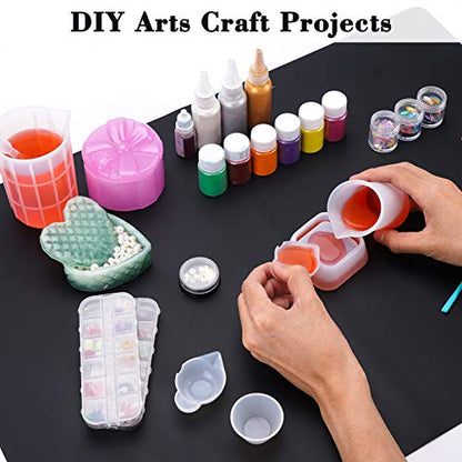 9PCS Silicone Mixing Cups Set, Gartful Resin Casting Tool Kit, DIY Craft Set for Epoxy, 1pcs 700ml Oversize Measuring Cup, 1pcs 250ml Large and 3pcs - WoodArtSupply