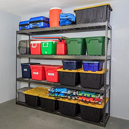 SafeRacks Garage Shelving - Storage Rack That Holds 500 Pounds Per Shelf - All Steel Shelves for Storage - Easy to Assemble Shelving Storage, Garage - WoodArtSupply