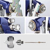 ENDOZER Professional Siphon Feed Spray Gun for Paint, Red Handle, 34 oz -1.8mm Nozzle for a Variety of Low Viscosity Paints（Blue） ENDOZER