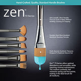 Royal & Langnickel Zen 5pc Standard Handle Brush Set, Includes - Oval Wash, Angular, Round, Chisel & Liner Brushes Royal & Langnickel