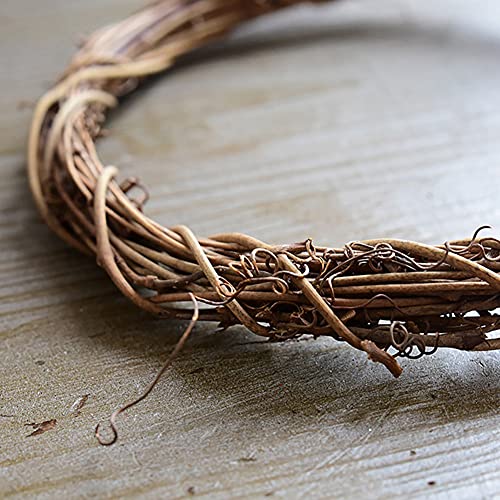 Renococo DIY Crafts Natural Grapevine Wreaths,12/16 Inch Wreath Ring,Rattan Vine Branch Hoop,DIY Rattan Frame,Twig Wreath,DIY Frame,Xmas Wreath, Renococo