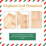 COHEALI 2pcs Boxes Storage Box Wood Drawer Divider Cube Storage Bins Jewelry Display Case Jewelry Organizer Clear Unfinished Jewelry Display Plate COHEALI