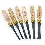 Flexcut Carving Tools, Mallet-Carving Chisels and Gouges for Woodworking, Starter Set of 6 (MC150) FLEXCUT