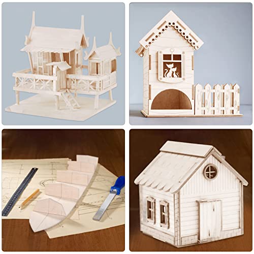 15PCS Basswood Craft Board Model Toys Building Carving Handicraft
