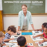 Double Sided Dry Erase Boards - Lined/Plain, Ohuhu 25-Pack 9 x 12 Inch Whiteboards Set, Including 25 x Lap Board, 25 x Black Markers, 25 x White Ohuhu