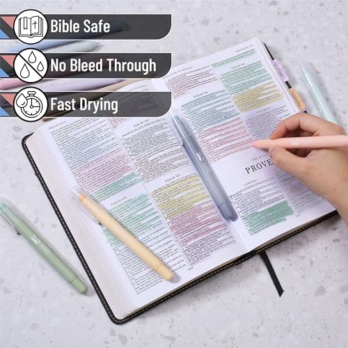 Mr. Pen- Bible Highlighters and Pens No Bleed, 10 Pack, Gel Highlighters, Bible Pens No Bleed Through, Bible Highlighters No Bleed, Bible Journaling Mr. Pen