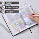 Mr. Pen- Bible Highlighters and Pens No Bleed, 10 Pack, Gel Highlighters, Bible Pens No Bleed Through, Bible Highlighters No Bleed, Bible Journaling Mr. Pen