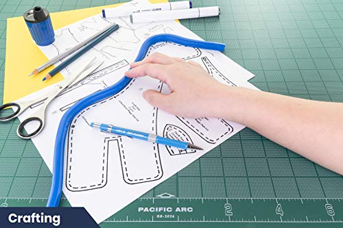 Pacific Arc Flexible Curve 24" with Inking Edge, for Drawing, Pattern Making, Engineering, Stencil Making - WoodArtSupply