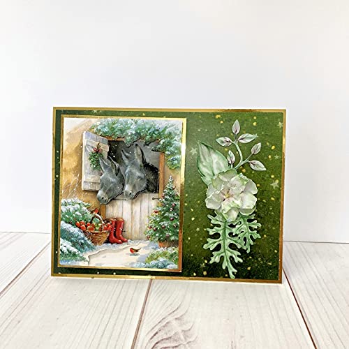 Katy Sue Christmas 3D Die-Cut Decoupage Selection Pack - Contains 24 Die-Cut Sheets in Letter Size (8.5" x 11") - 8 Designs; 3 Copies of Each Design - WoodArtSupply