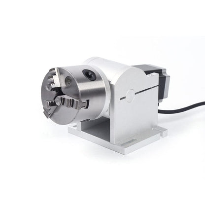 Efficient 80mm Rotary Shaft Axis Attachment Tool for Fiber Laser Marking & Engraving Machine, Rotating Shaft with Simple Operation, Silver - US Stock - WoodArtSupply