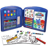 Disney PJ Masks Art Set for Kids - 50 Pc Superhero Art Kit Bundle with PJ Masks Coloring Utensils, Paint, Art Pad, Stickers, More | PJ Masks Painting Disney