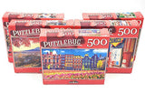 500 Piece Puzzle Variety Pack of 5 Different Puzzles - Colorful, Fun Puzzle Designs - Perfect for Kids of All Ages - Puzzlebug, Artbox, CRA-Z-Art Puzzlebug