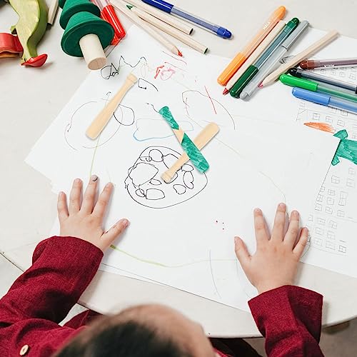 Bats Unfinished Mini Wooden Baseball 20pcs Natural Wood Unpainted Charm for Scrapbooking Keychain Accessories Action Figures DIY Craft Projects jojofuny